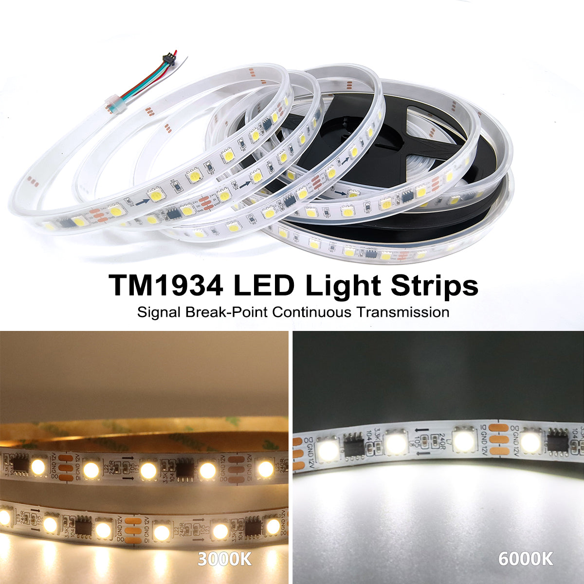 TM1934 LED Light Strips Single Color